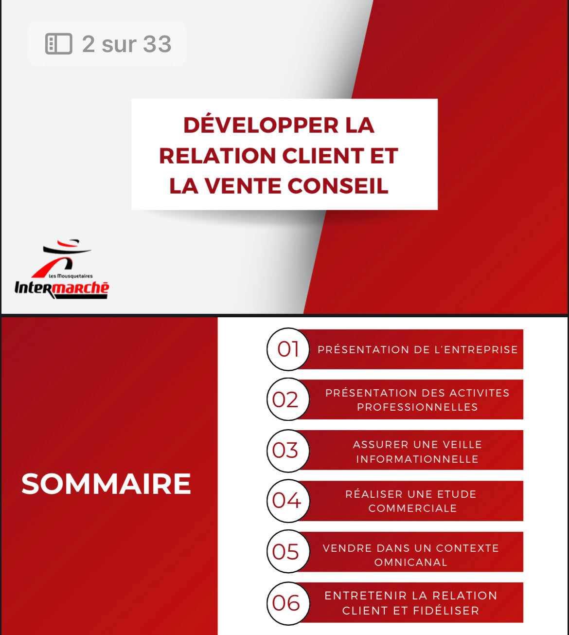 E41 DRCV - Exemple de présentation diaporama