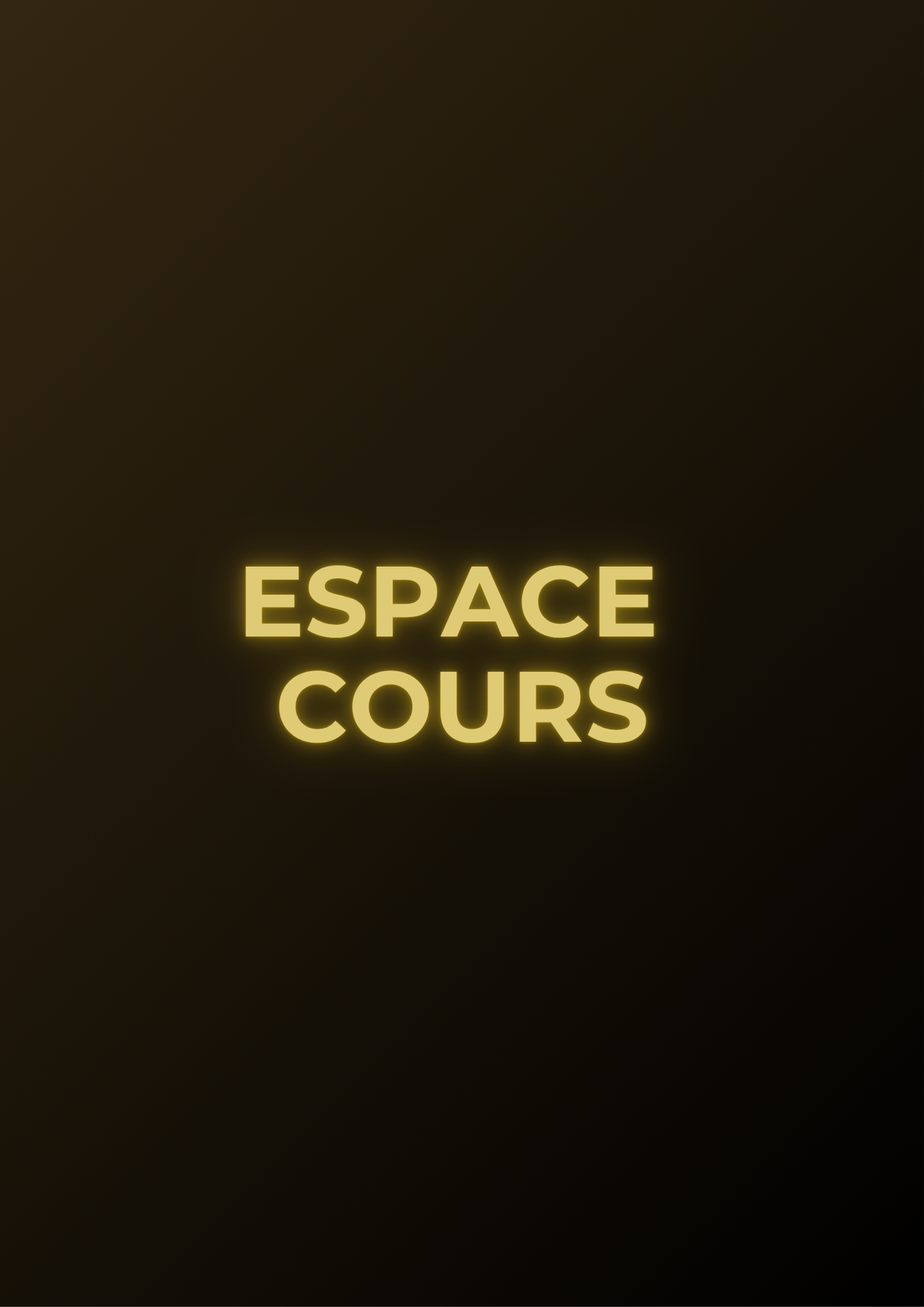 ESPACE COURS