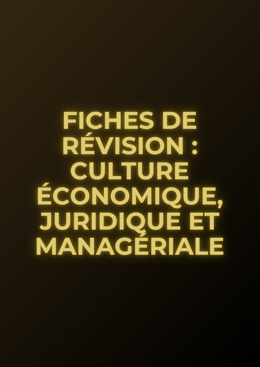 Fiches de révision : CEJM