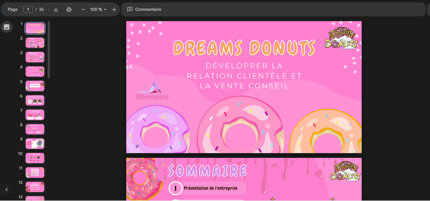 E42 ADOC - Exemple de présentation Diaporama