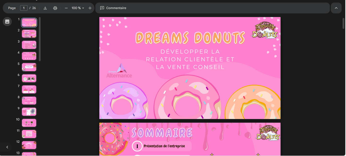 E41 DRCV - Exemple de présentation diaporama